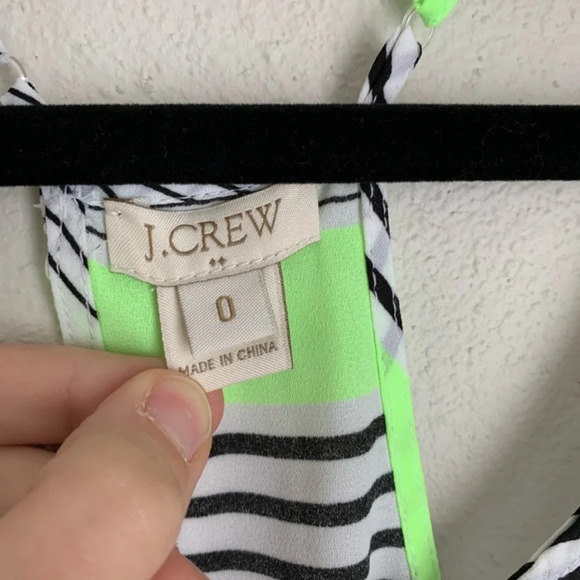 J. Crew factory neon striped tank top size 0 - Picture 2 of 5